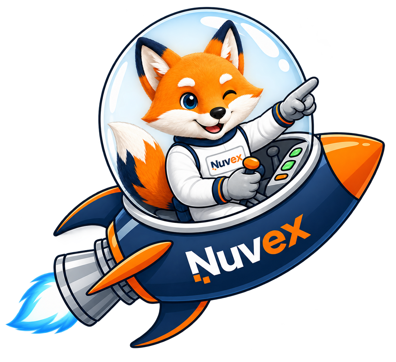 Mascota Norbitex en el espacio